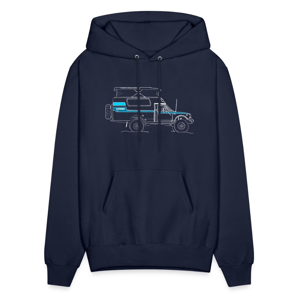 Hand Drawn Side Profile Chinook Hoodie - navy