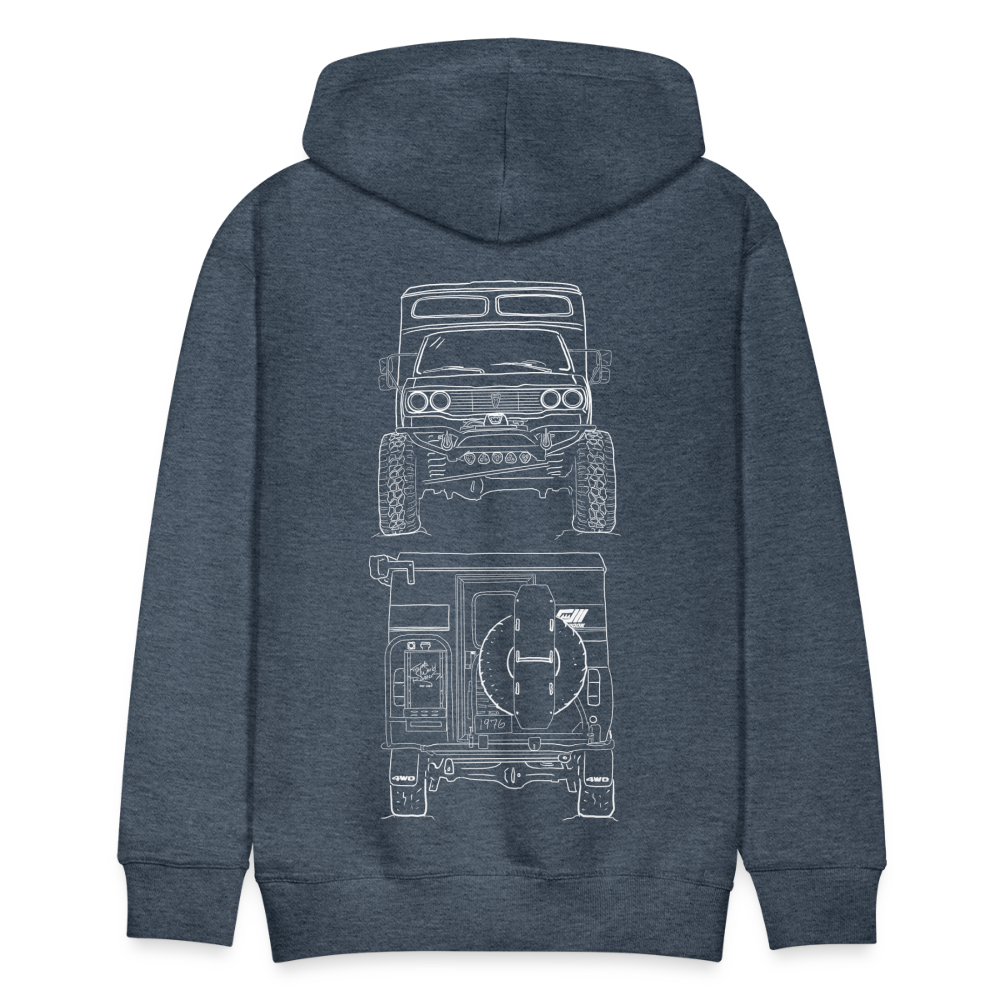 Premium Chinook Hoodie - heather denim