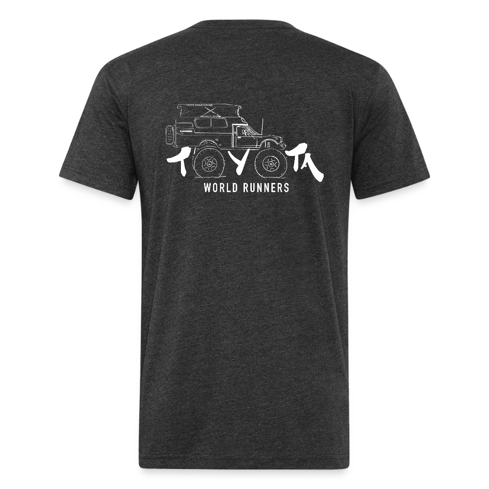 Hand Drawn Big Wheel Chinook T - heather black