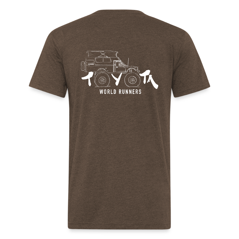 Hand Drawn Big Wheel Chinook T - heather espresso