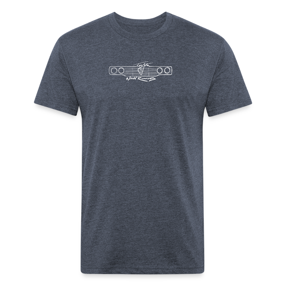 Hand Drawn Big Wheel Chinook T - heather navy
