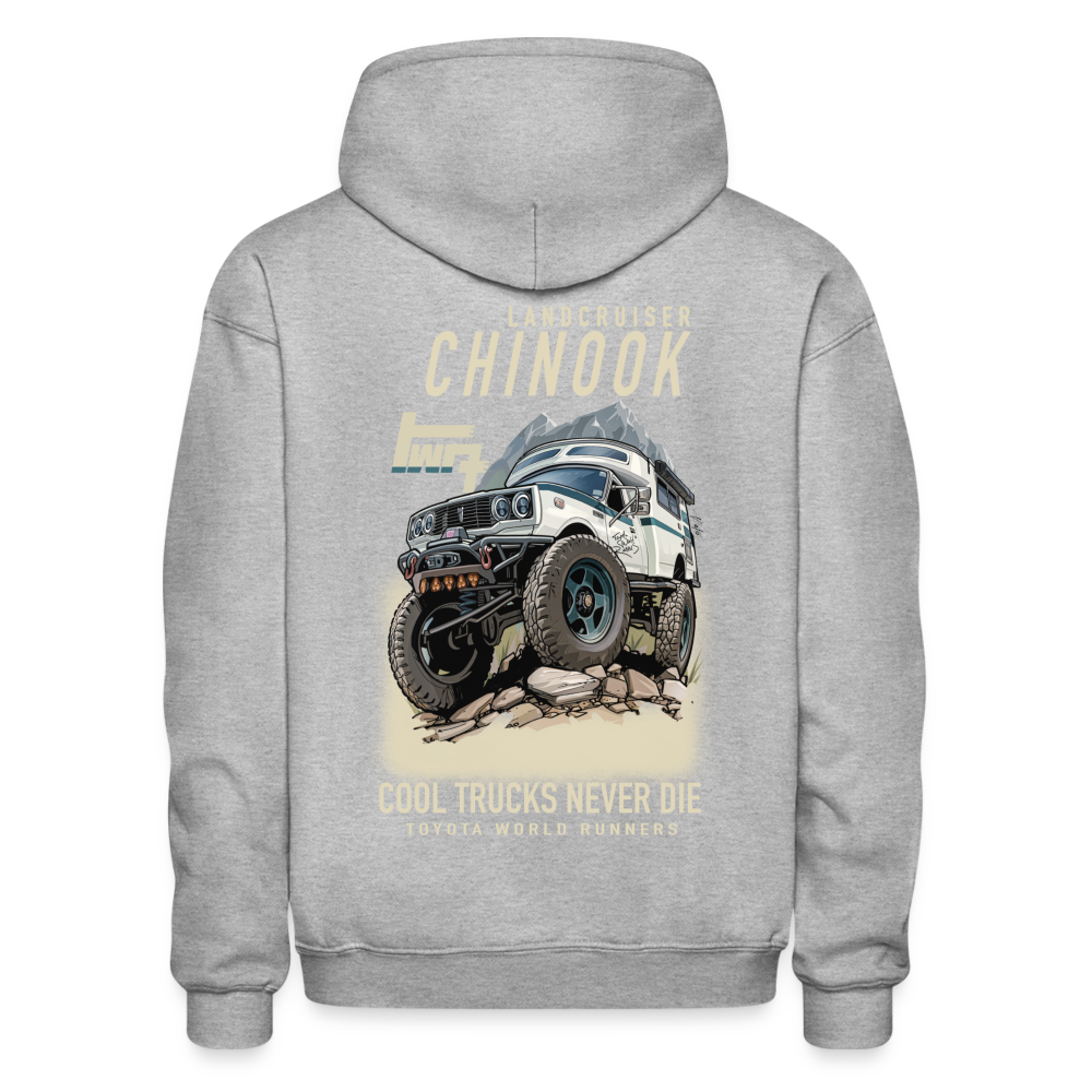 TWR Chinook | Cool Trucks Never Die Hoodie - heather gray