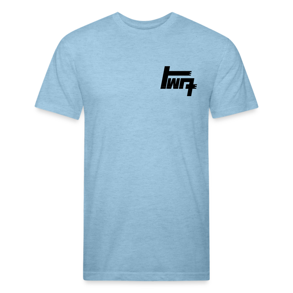 The Yeti B/W - heather blue