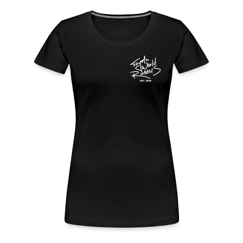 Womens Hand Drawn Side Profile Chinook - black