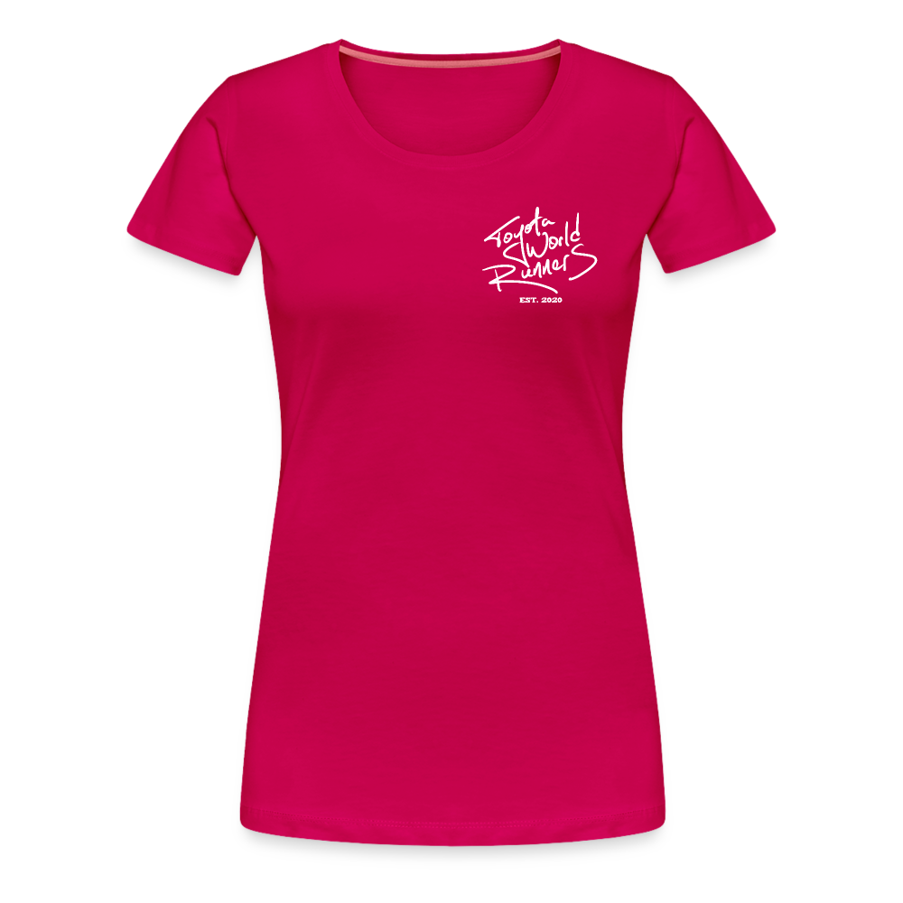 Womens Hand Drawn Side Profile Chinook - dark pink