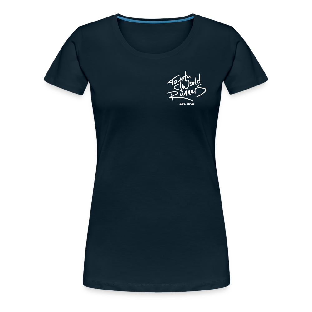 Womens Hand Drawn Side Profile Chinook - deep navy