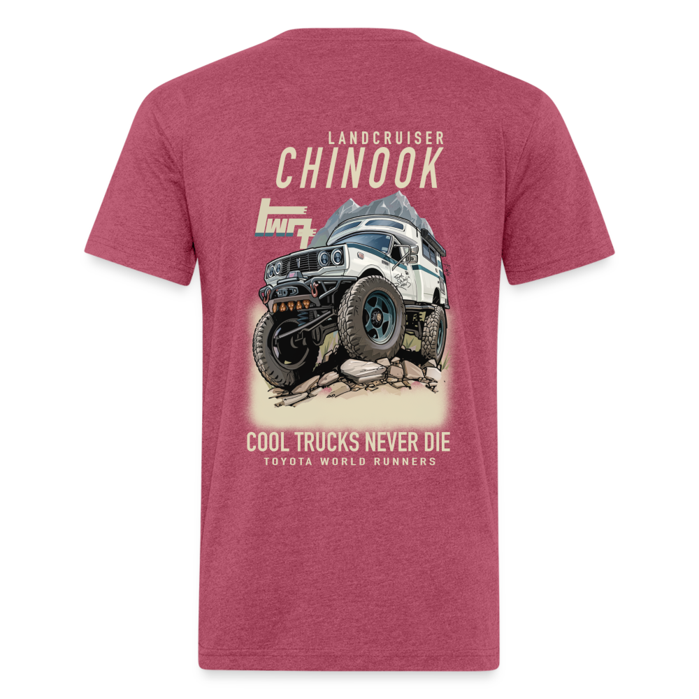 TWR Chinook | Cool Trucks Never Die | Full Back - heather burgundy
