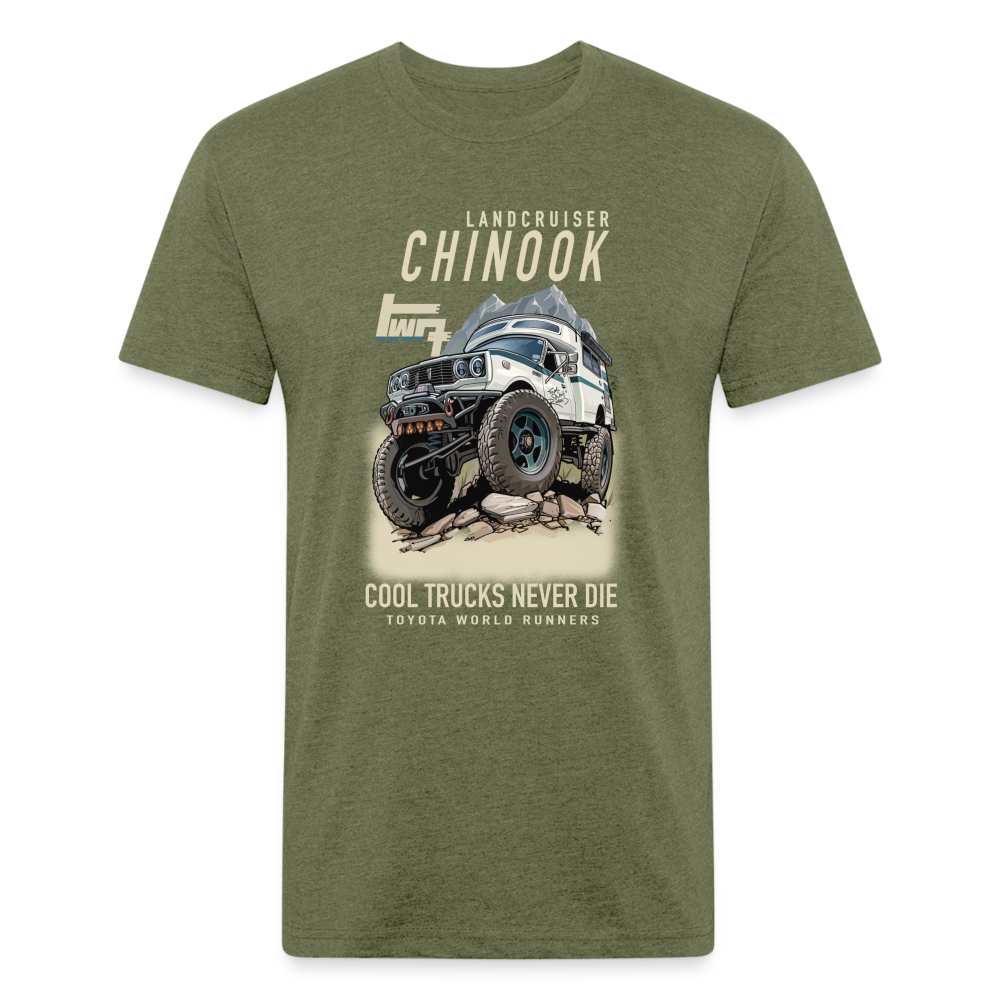 TWR Chinook | Cool Trucks Never Die | Full Front - heather military green