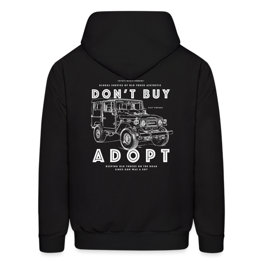 Don't Buy, Adopt | 40 series Hoodie - black