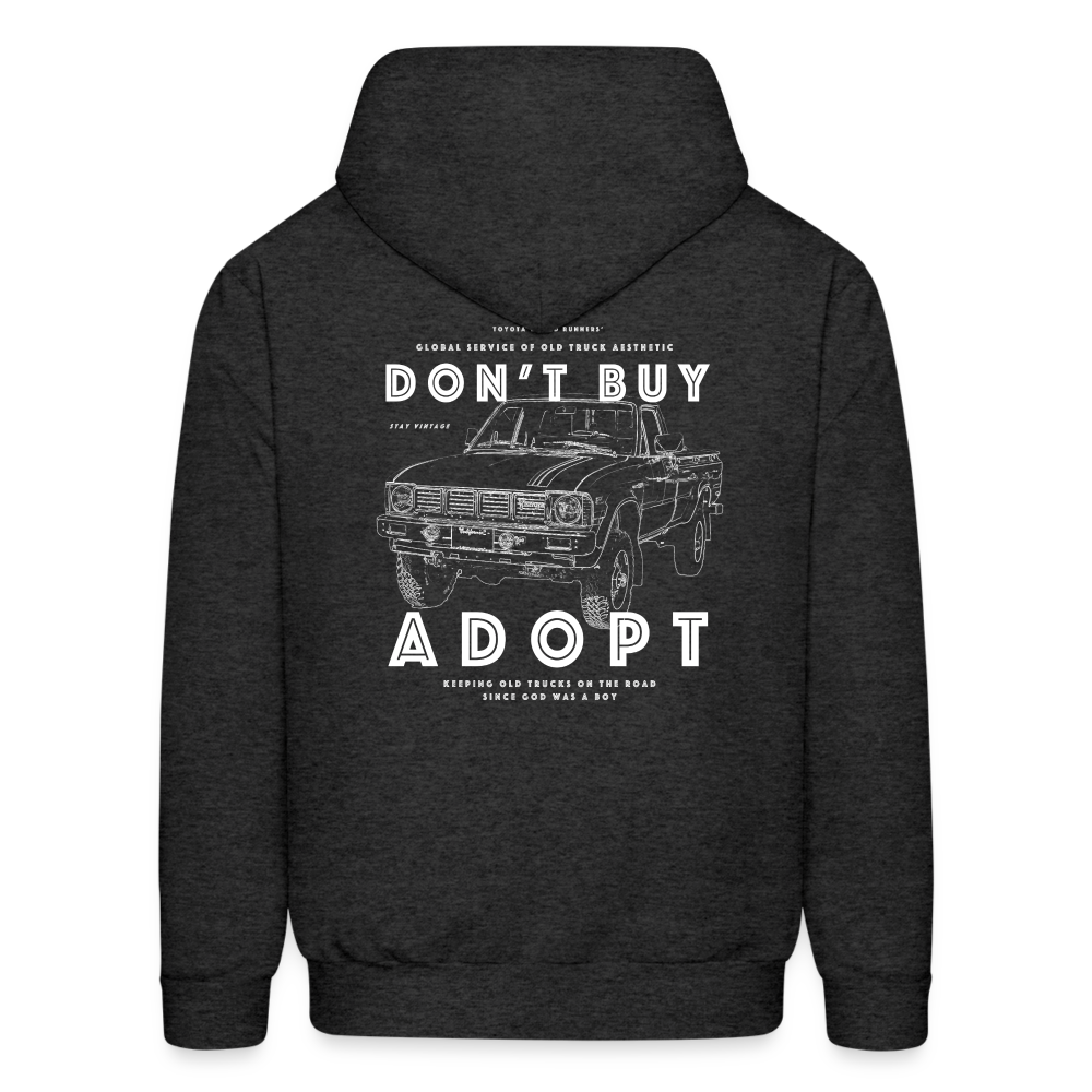 Don't Buy, Adopt | Mini-Truck Hoodie - charcoal grey