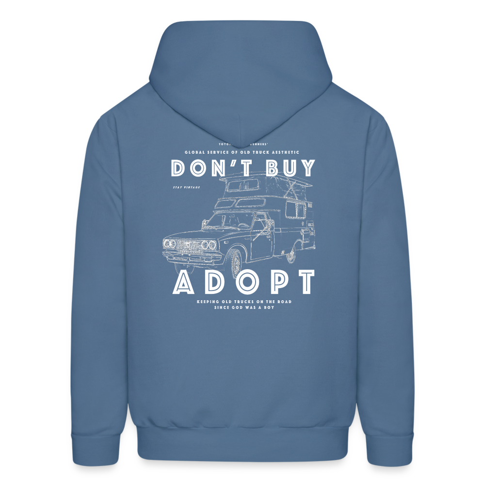 Don't Buy, Adopt | Chinook Hoodie - denim blue