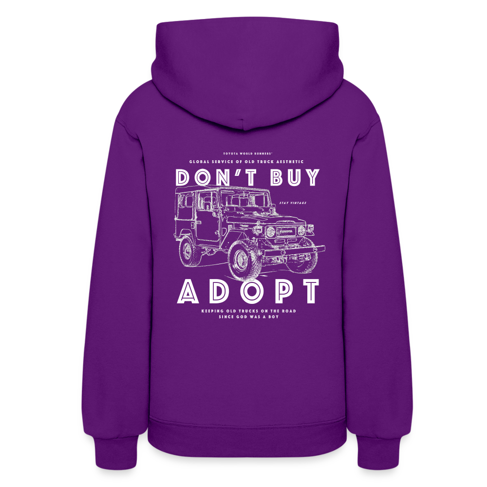 Women's Adopt a 40 Series Hoodie - purple