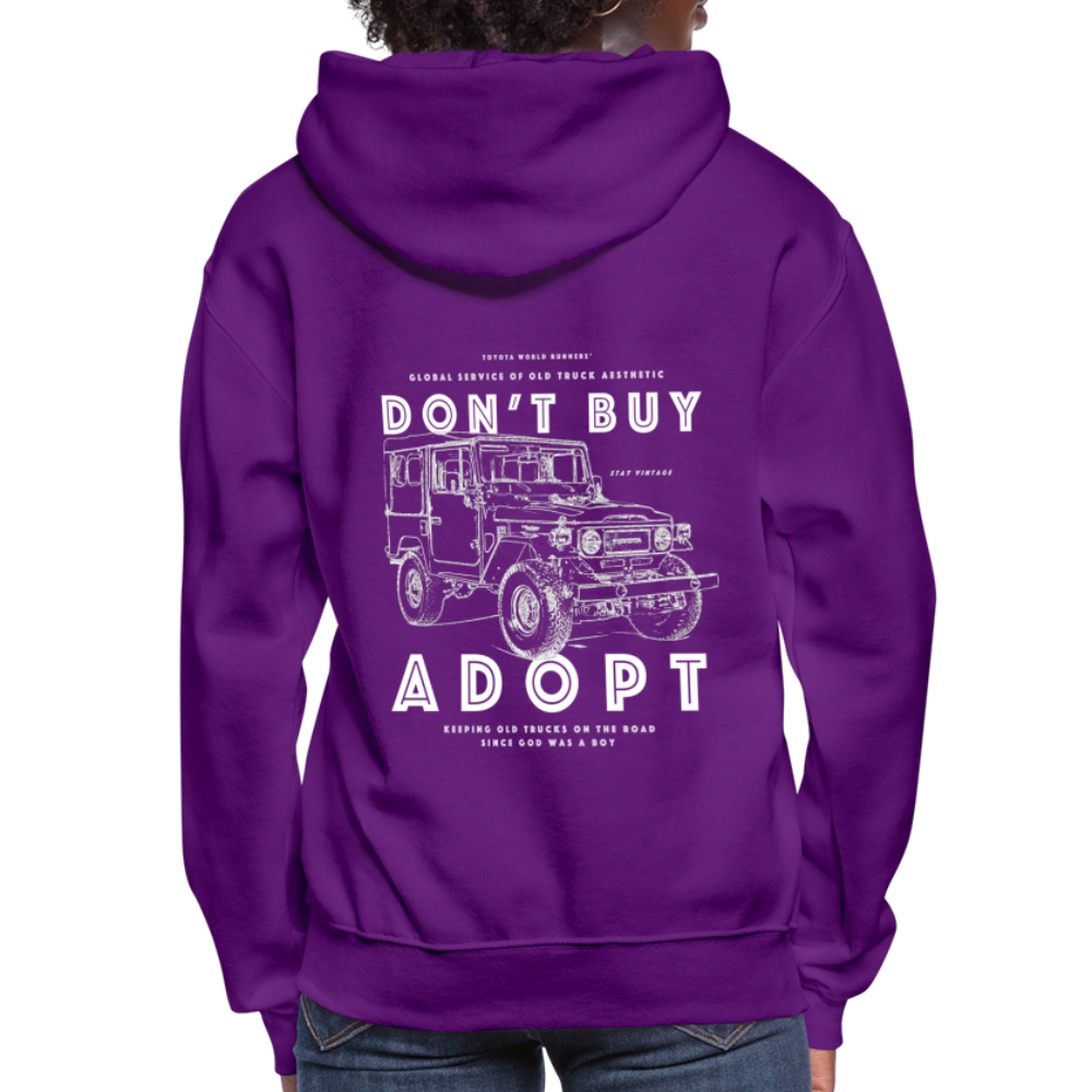 Women's Adopt a 40 Series Hoodie - purple