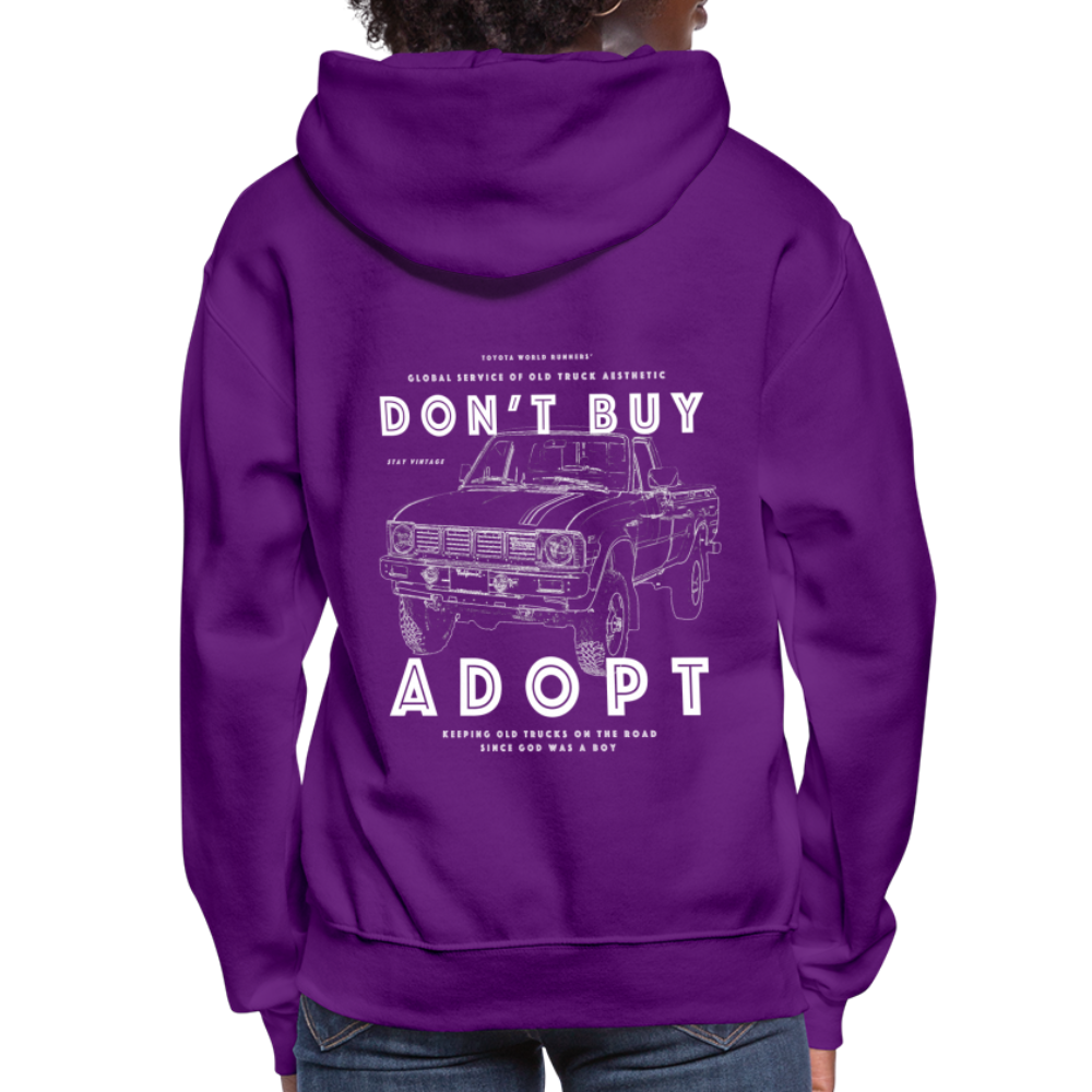 Women's Adopt a Mini-Truck Hoodie - purple