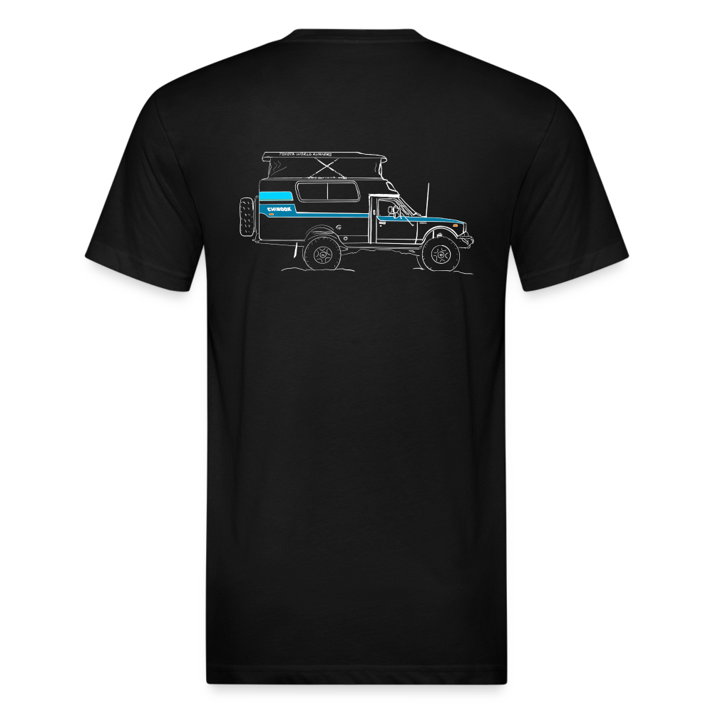 Hand Drawn Side Profile Chinook - black