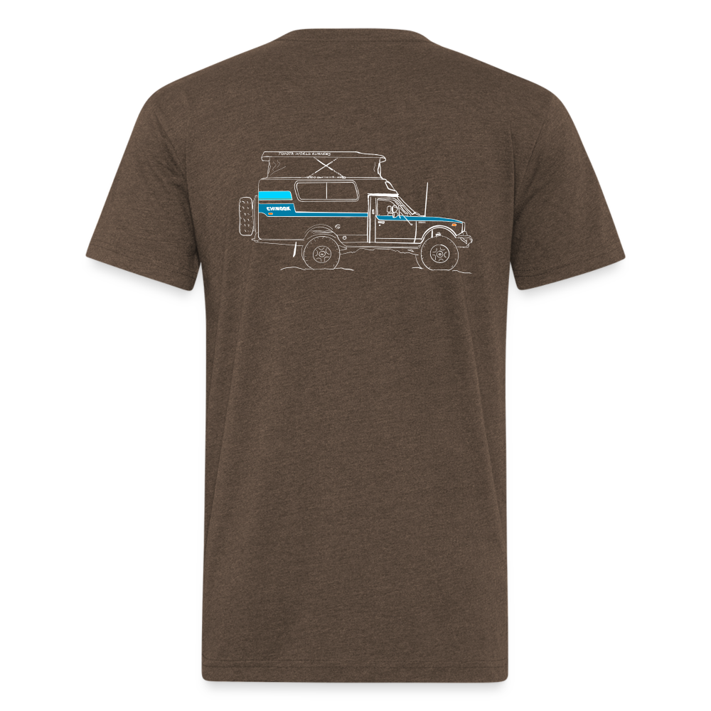 Hand Drawn Side Profile Chinook - heather espresso