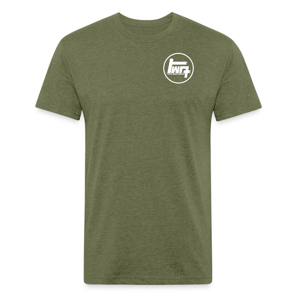 Chinook Grille on back - heather military green