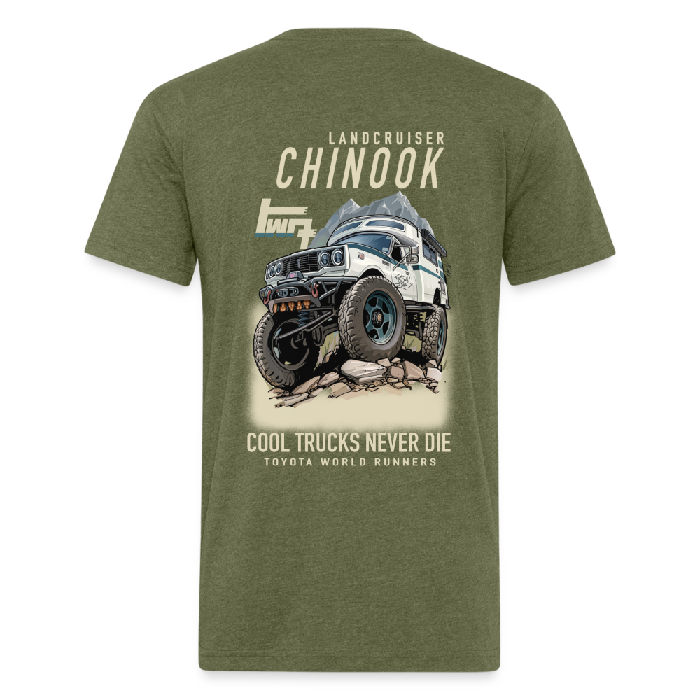 TWR Chinook | Cool Trucks Never Die | Full Back - heather military green