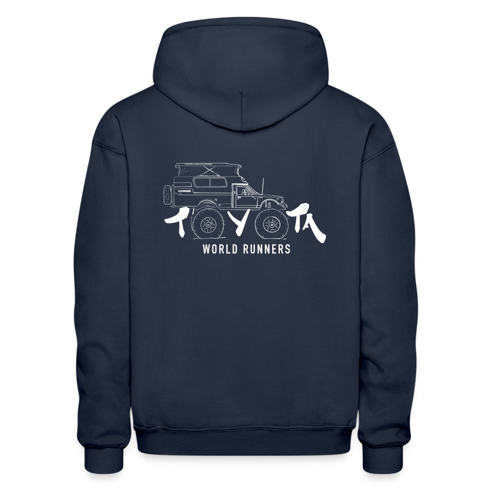 Hand Drawn Big Wheel Chinook - navy